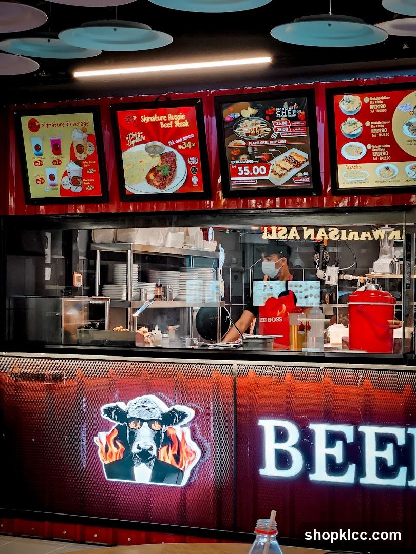 Restaurant Counter with Menu Boards
