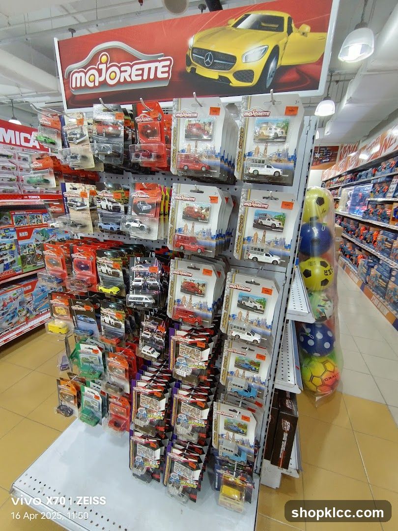 Majorette Toy Cars Display