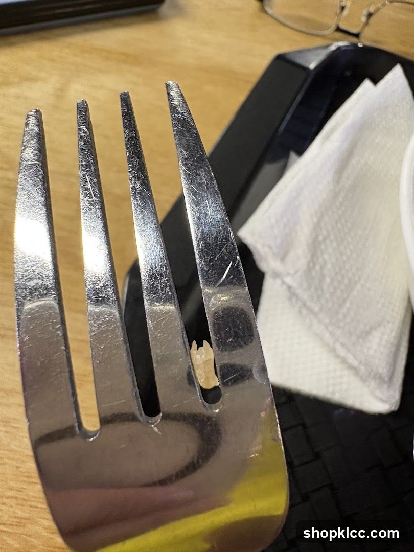 Fork with Food Debris