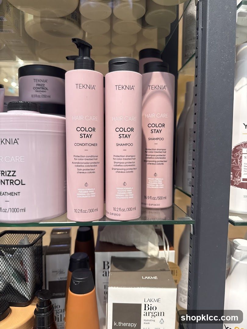 Teknia Hair Care Products Display