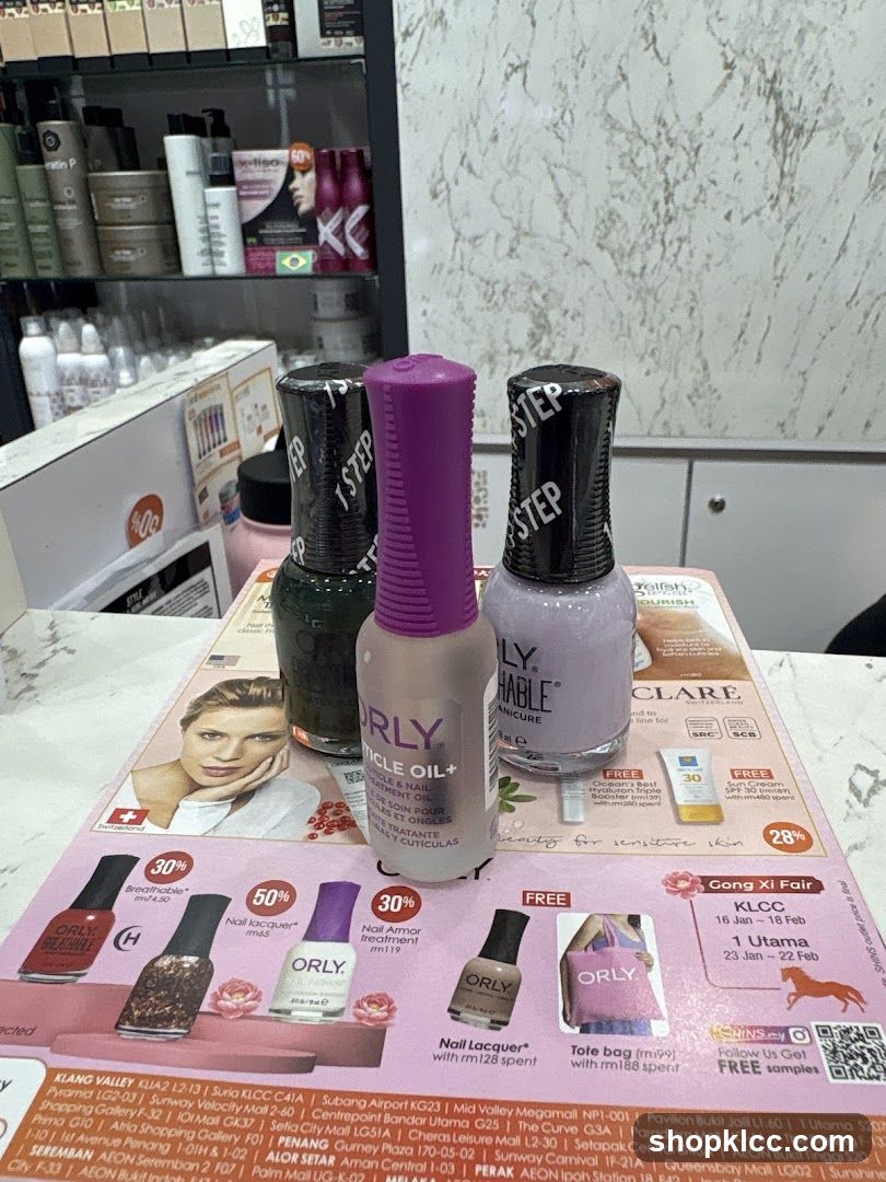 Orly Nail Polish Display with Catalog