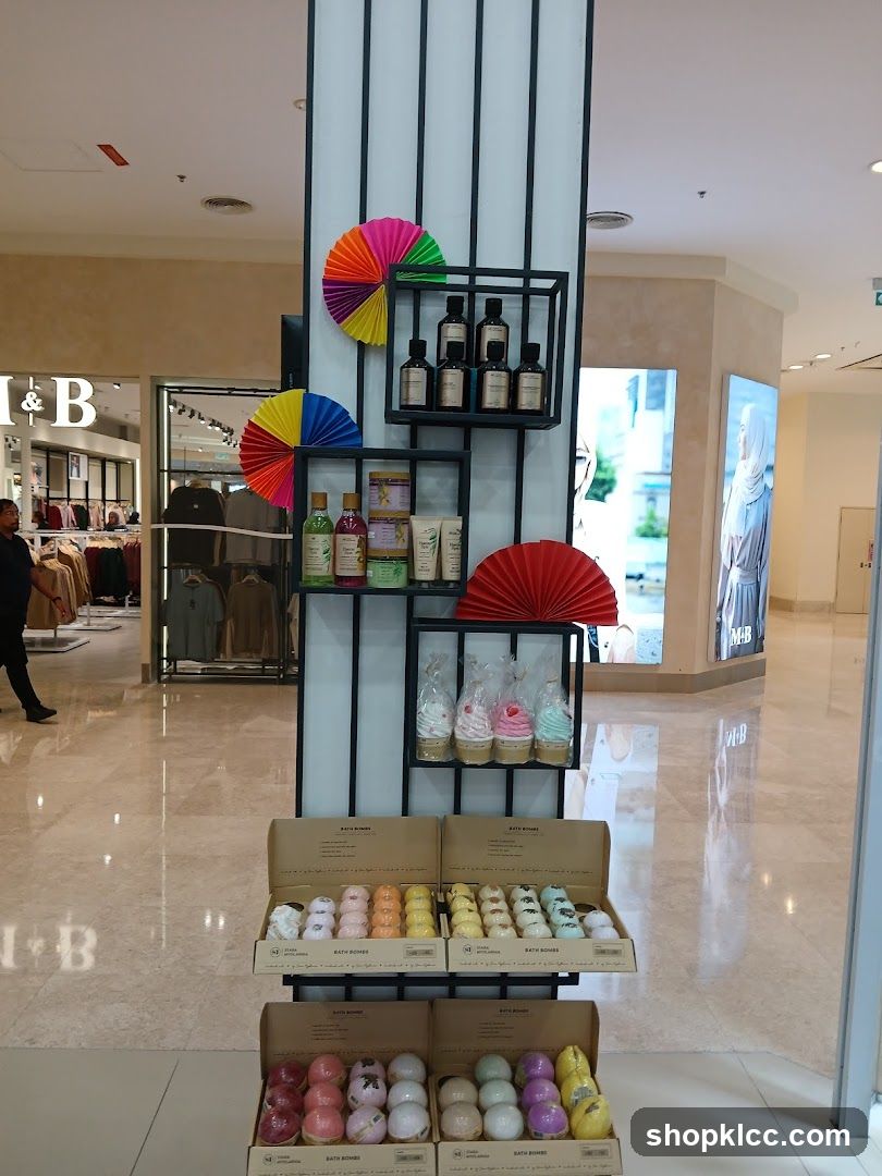 Bath Bomb Display in Mall