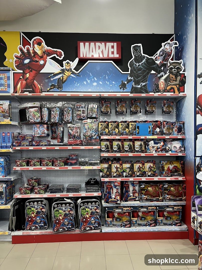 Marvel Merchandise Display