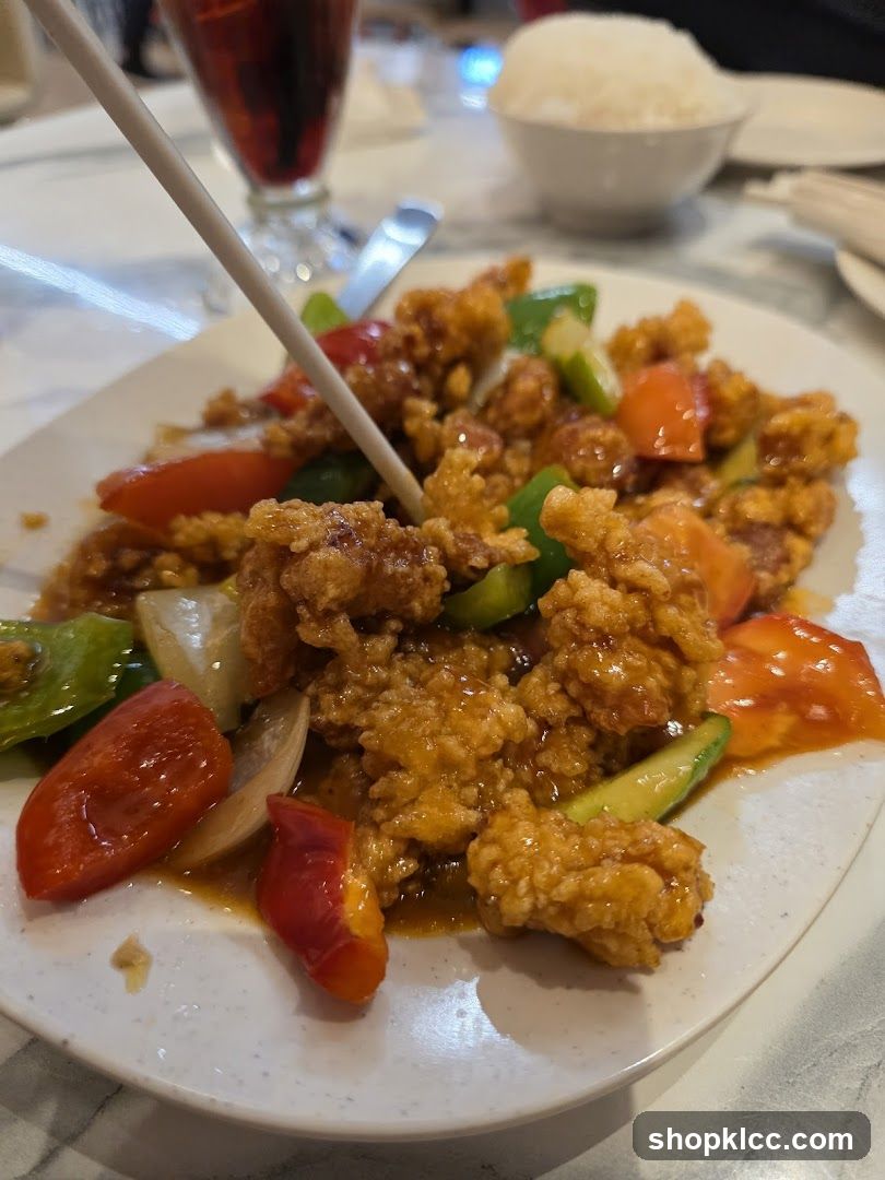 Crispy Chicken with Peppers and Onions