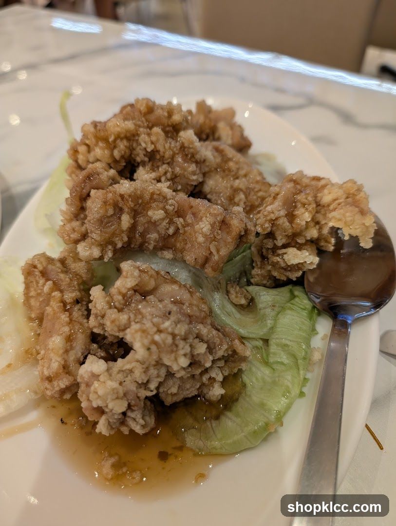 Fried Chicken with Lettuce