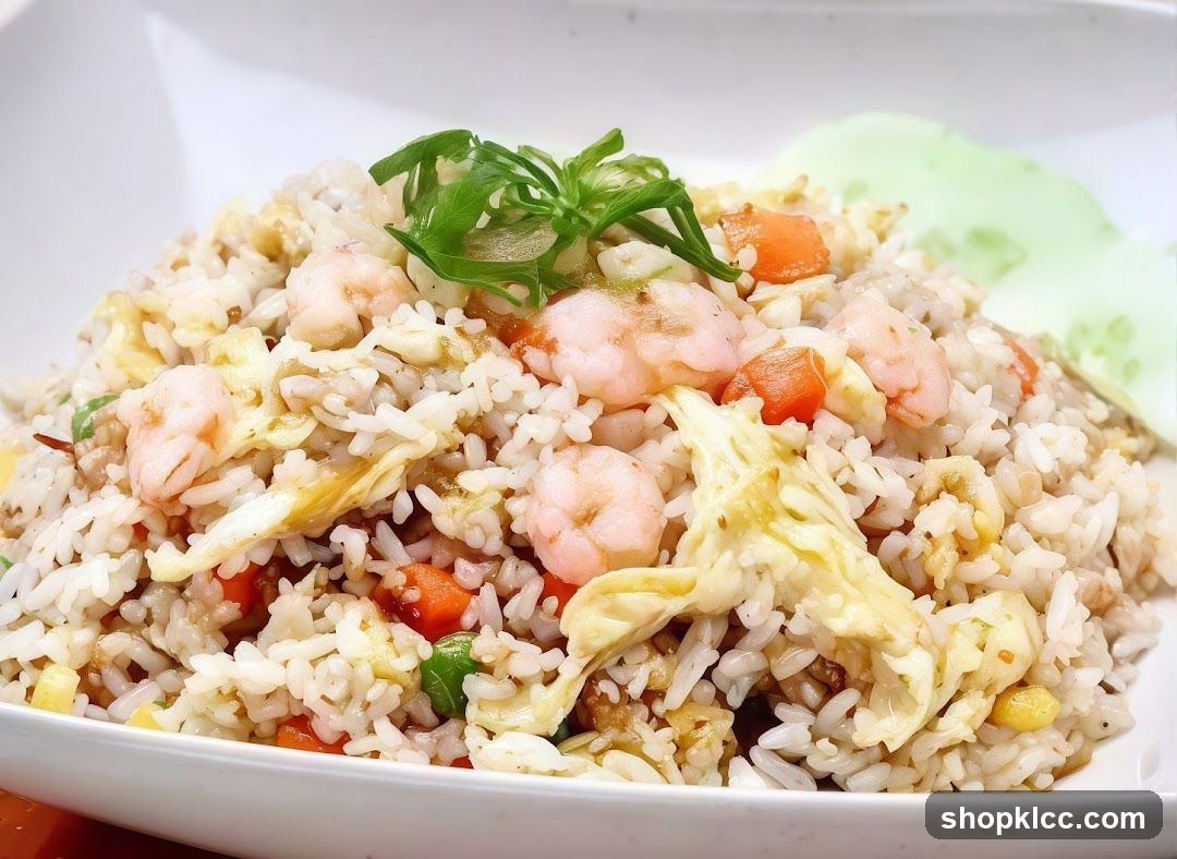 Shrimp Fried Rice with Garnish