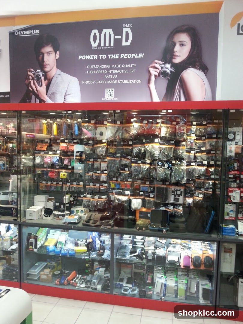 Olympus Camera Store Interior Display