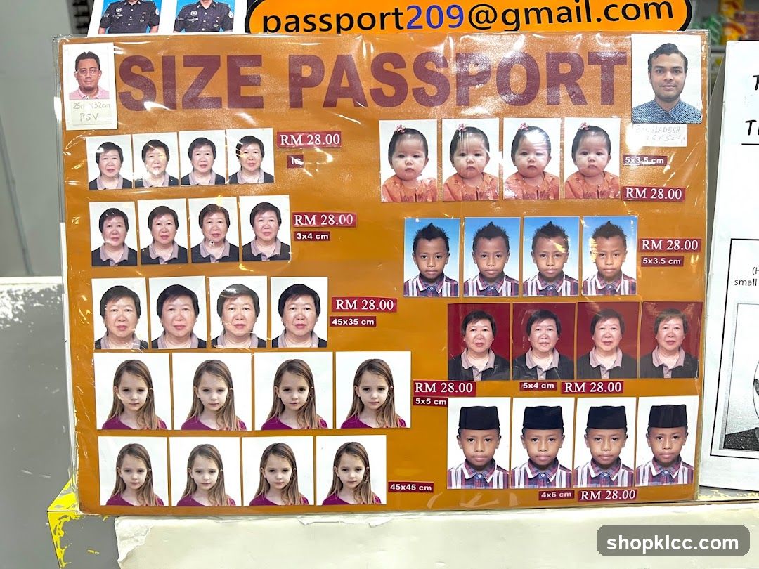 Passport Photo Service Display