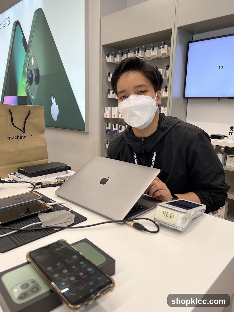 Employee at a tech store