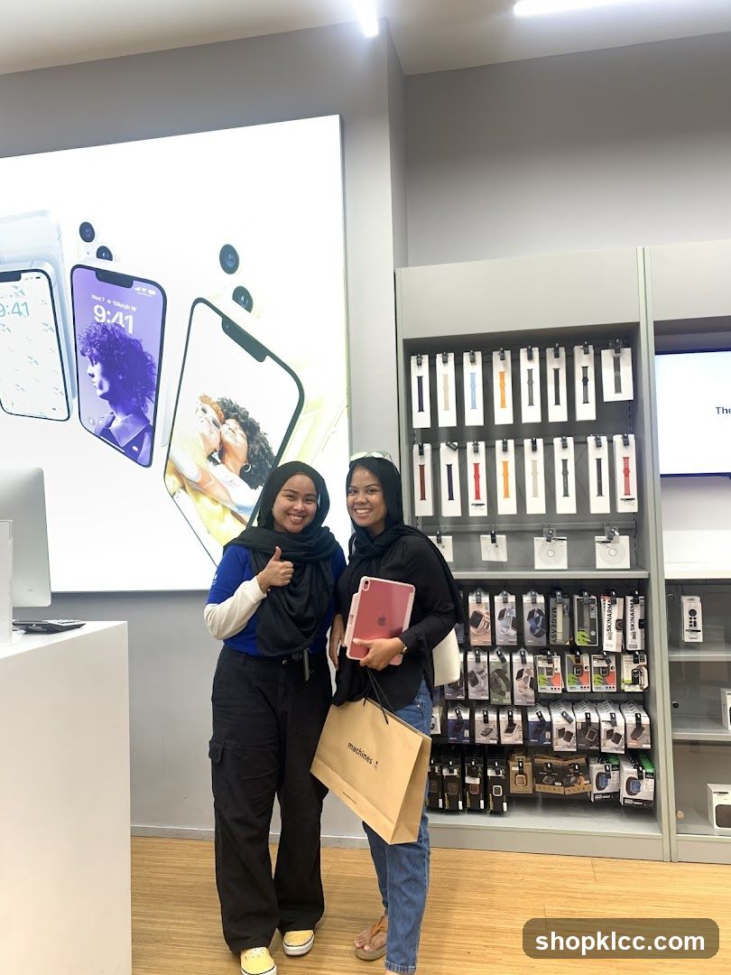 Two women in a store