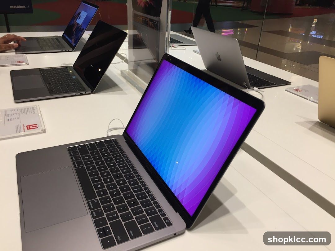 Laptops on Display