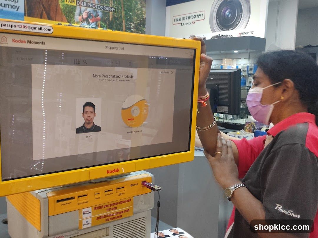 Kodak Moments kiosk in store