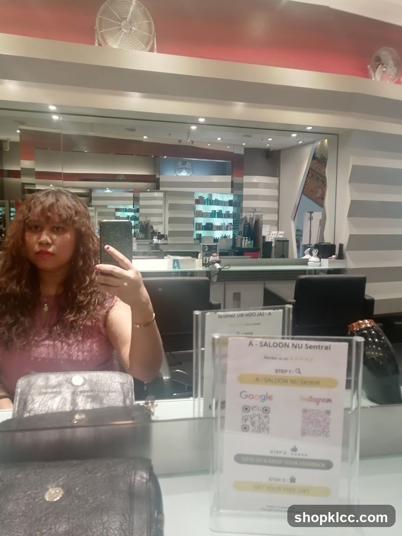 Salon Interior with Feedback Display