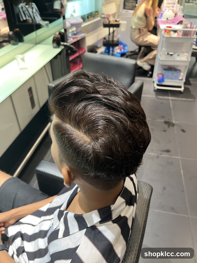 Haircut in Progress
