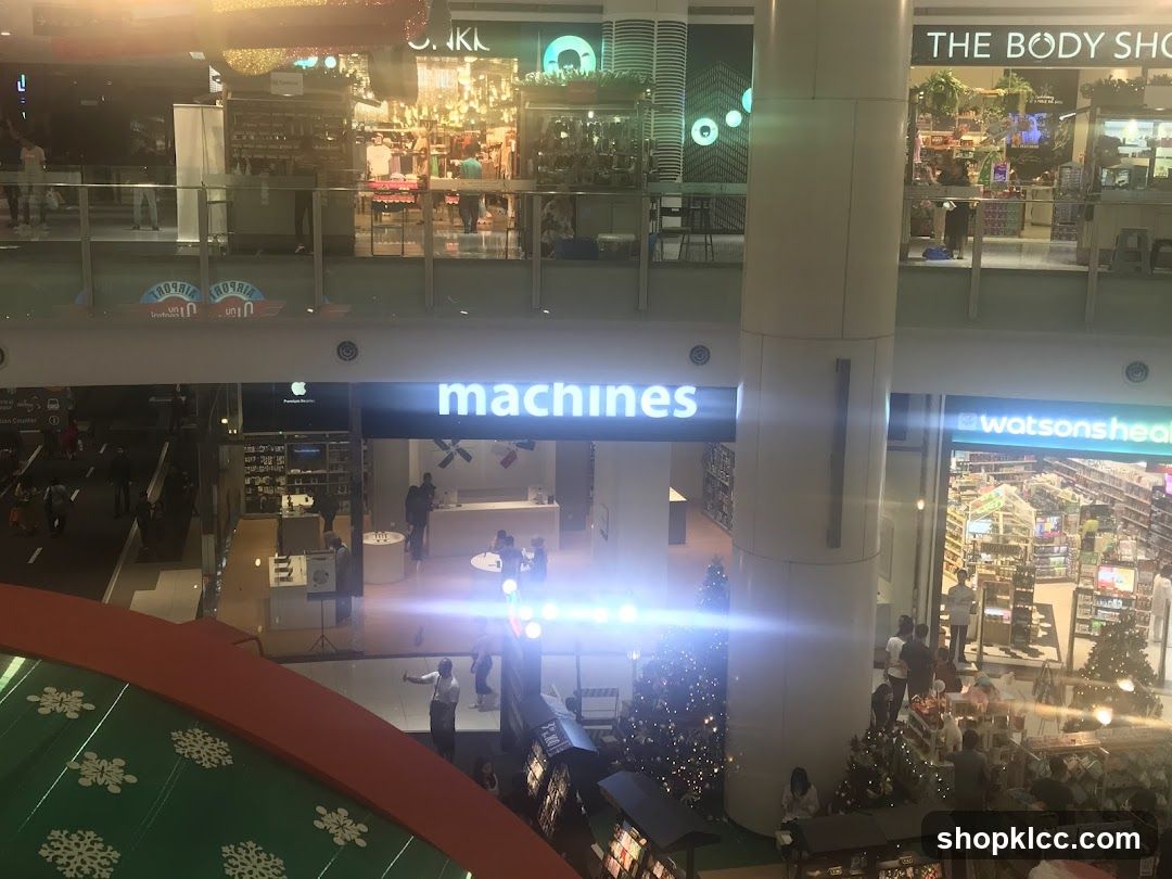 Mall Interior with Stores