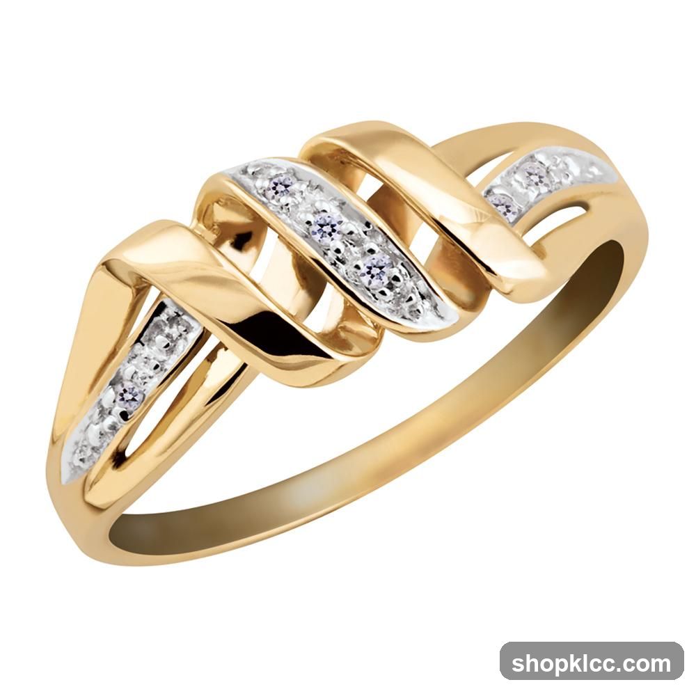 Gold Ring with Diamonds