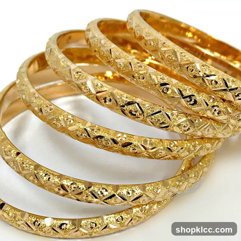 Gold Bangle Set
