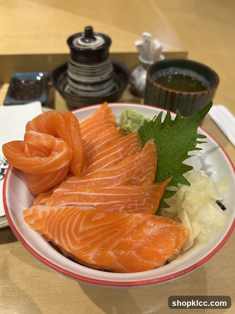 Salmon Sashimi Bowl