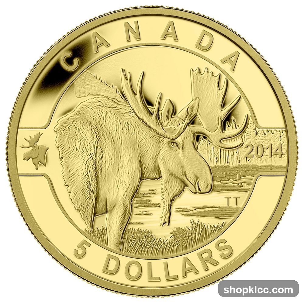 Canadian 5 Dollar Gold Coin - Moose