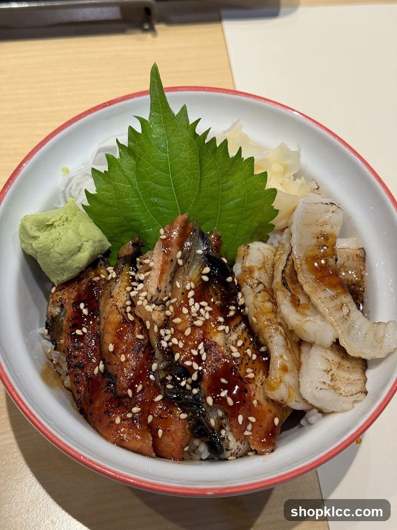Grilled Eel and Fish Rice Bowl