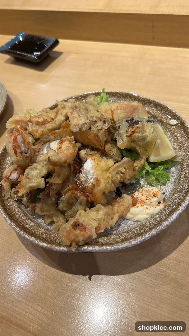 Tempura Bowl with Lemon and Sauce