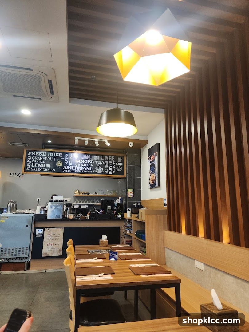 Interior of Jinjin Cafe