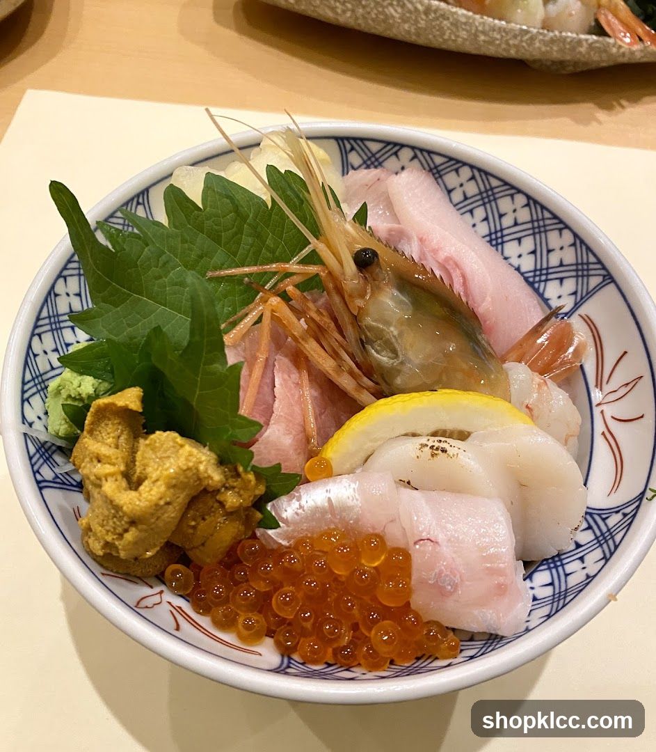 Sashimi Bowl with Seafood and Roe