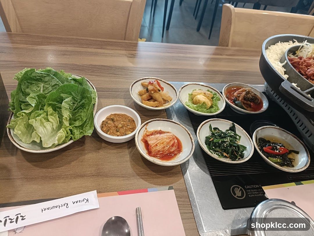 Korean Restaurant Table Setting
