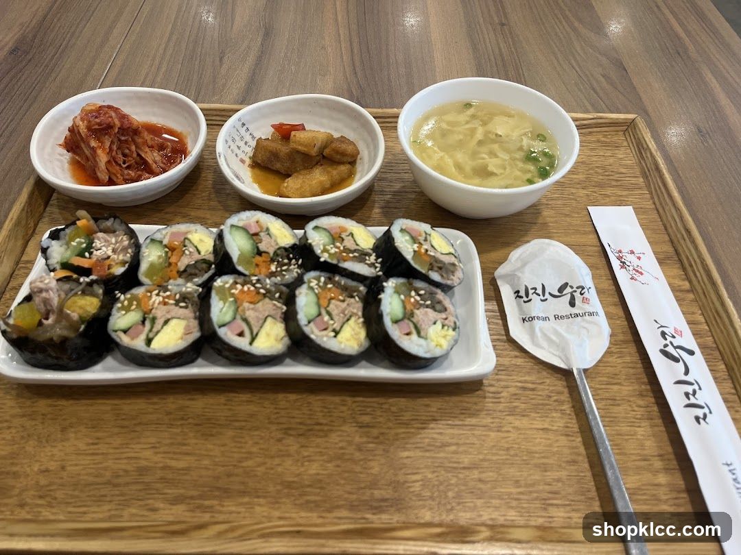 Korean Restaurant Meal Spread