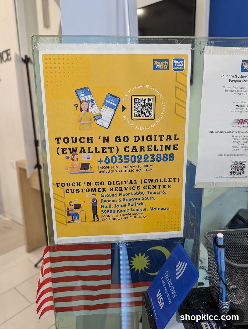 Touch 'n Go Digital (Ewallet) Careline Information