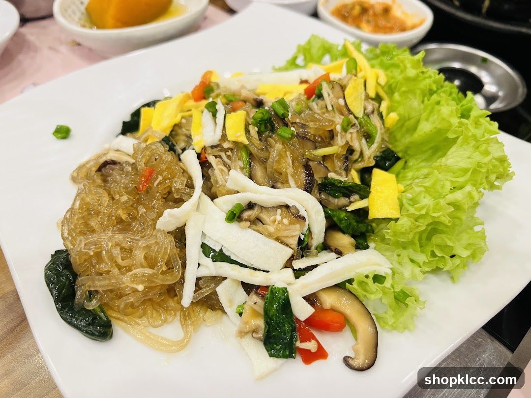 Glass Noodle Salad with Egg and Vegetables