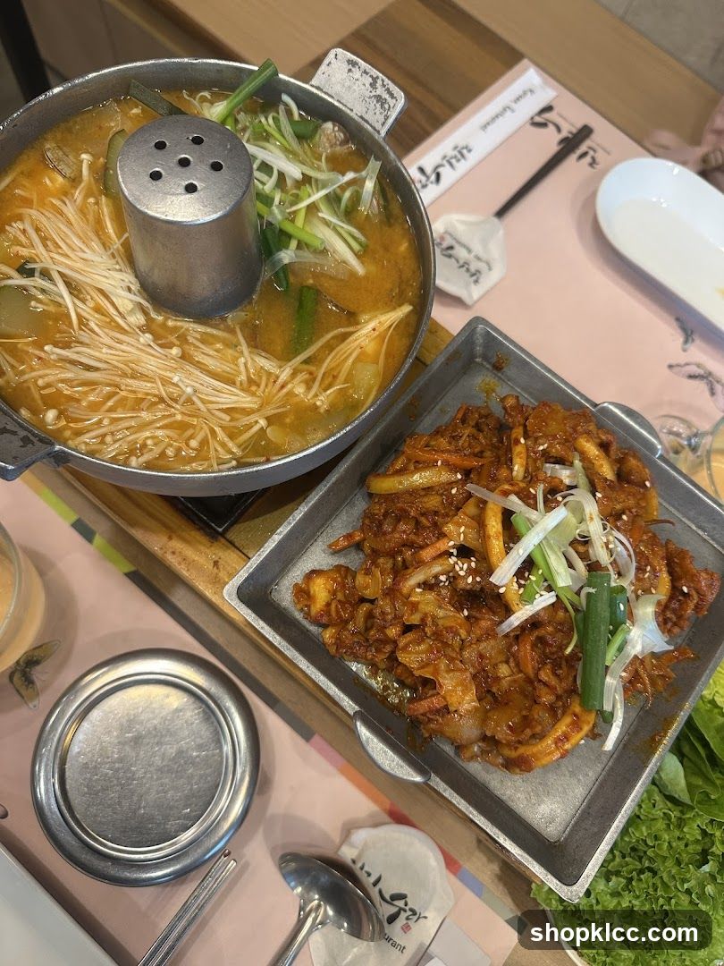 Korean Hot Pot and Side Dish