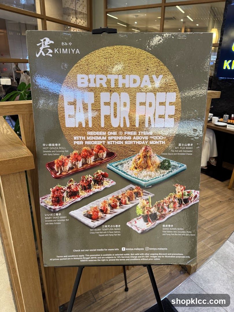 Kimiya Birthday Promotion