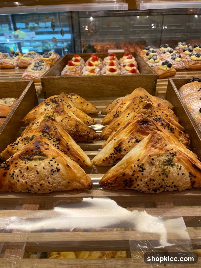 Pastries in a Display Case