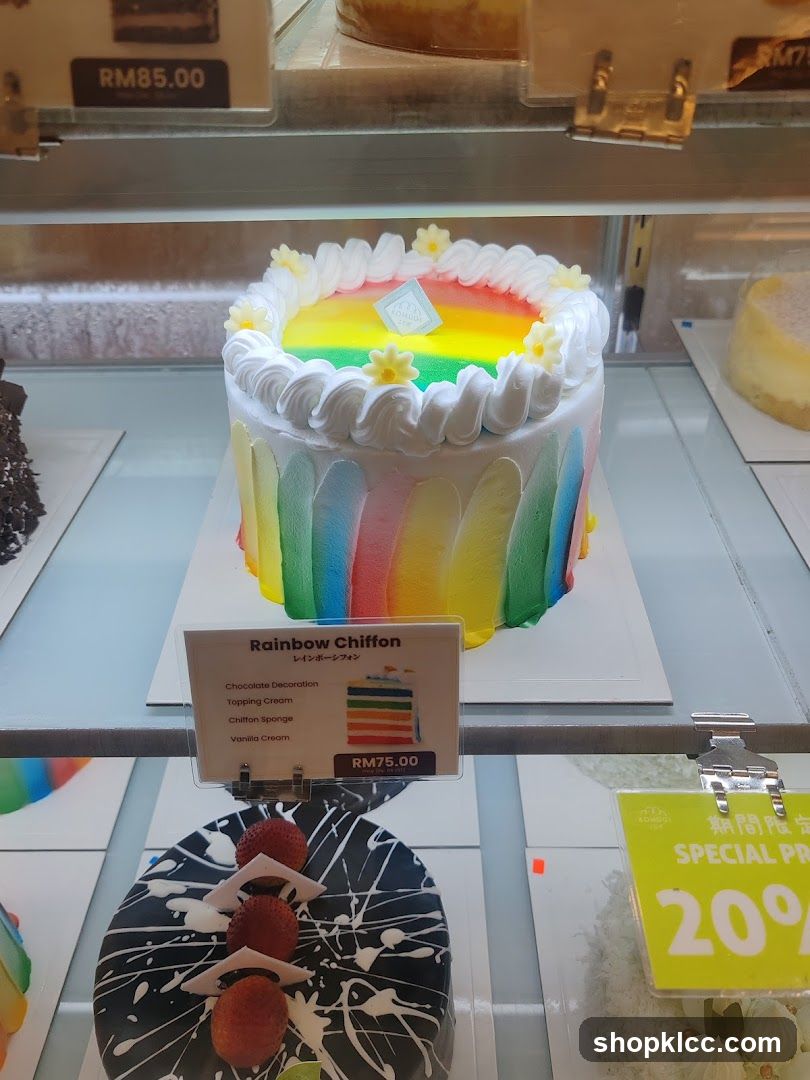 Rainbow Chiffon Cake