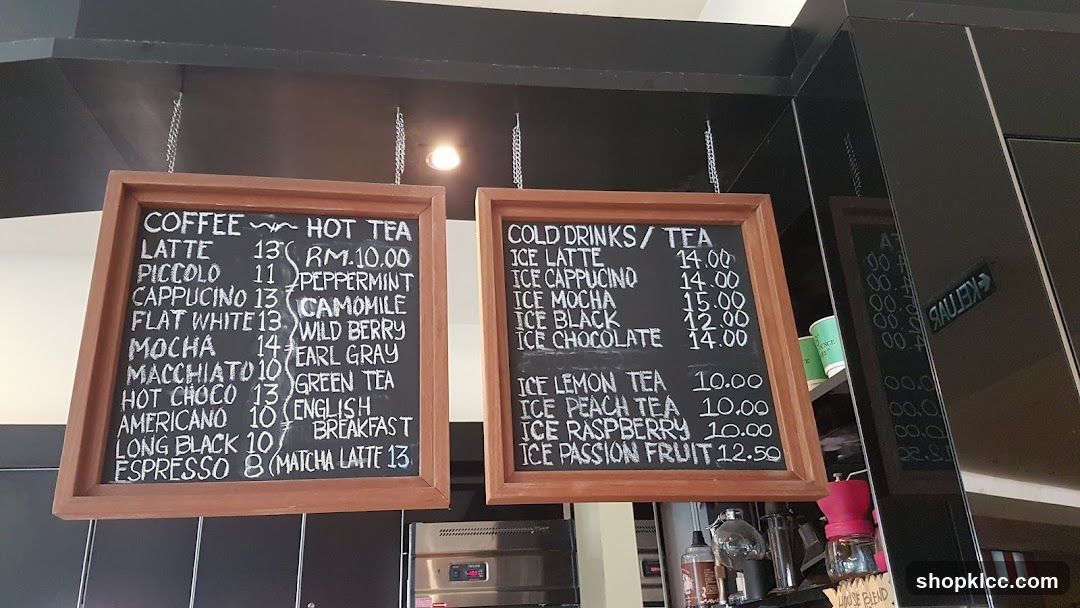 Coffee and Cold Drinks Menu