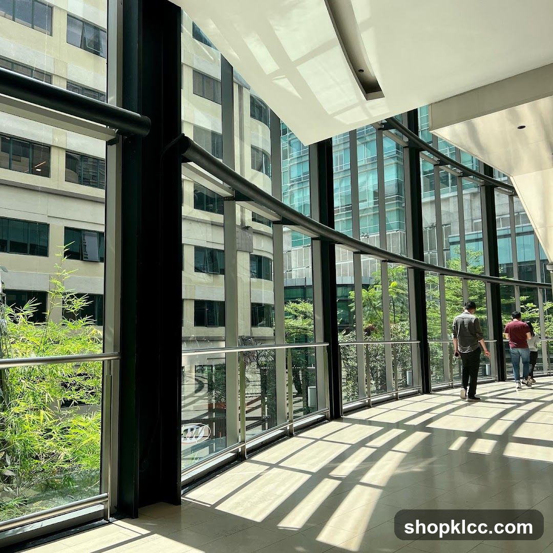 Modern Indoor Walkway with City Views