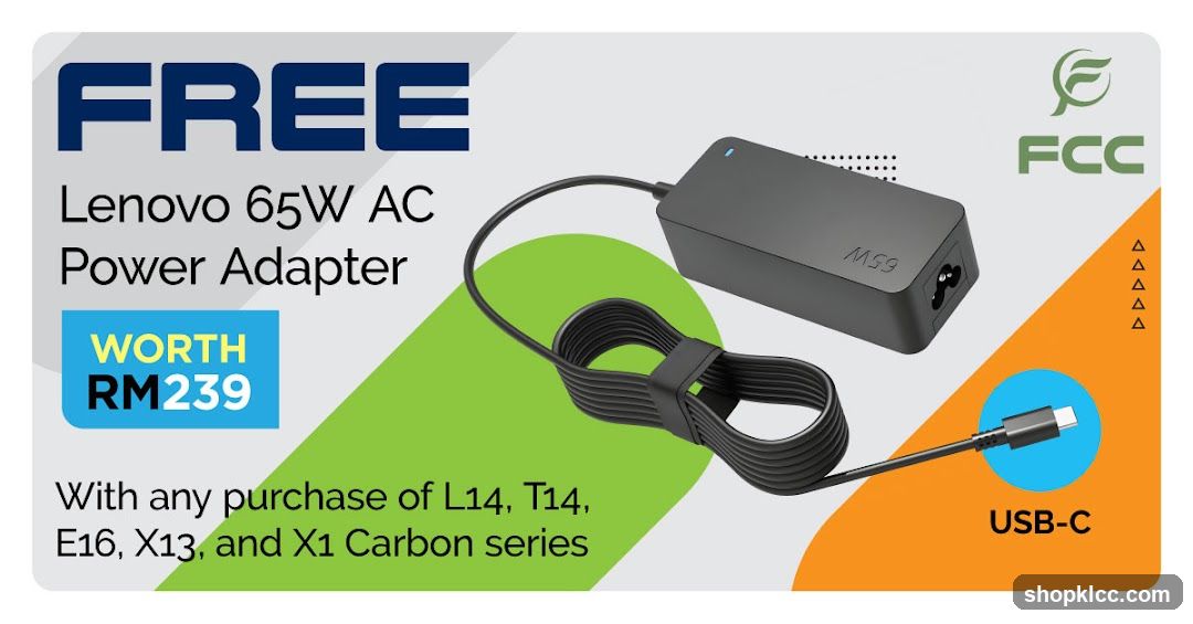 Lenovo Power Adapter Promotion