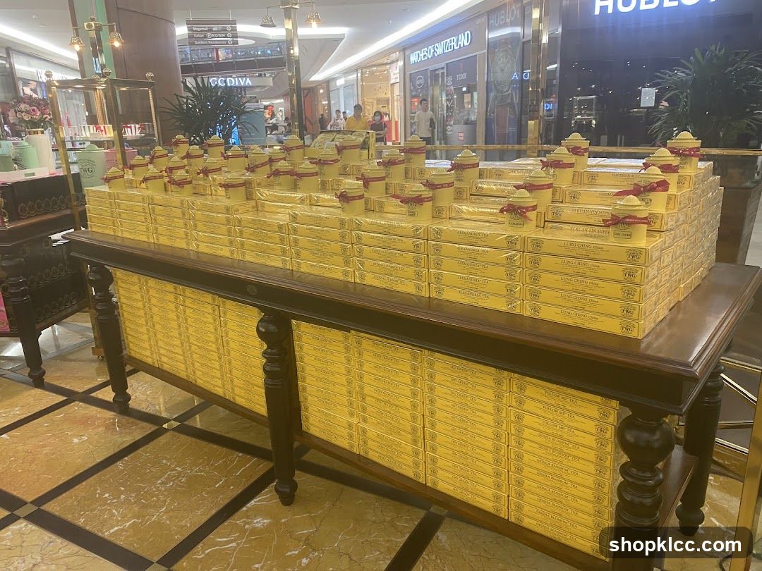 Display of TWG Tea Boxes