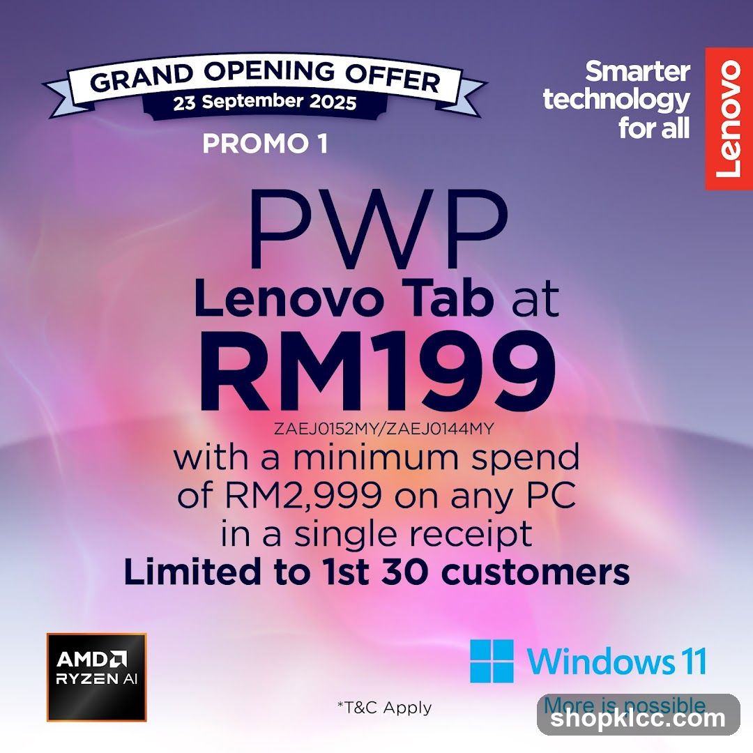 Lenovo Tab Promotion