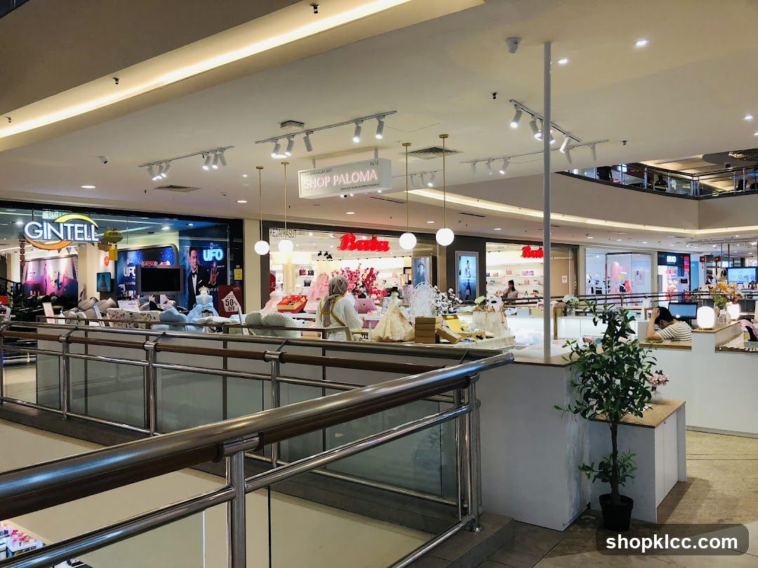 Mall Interior with Shops