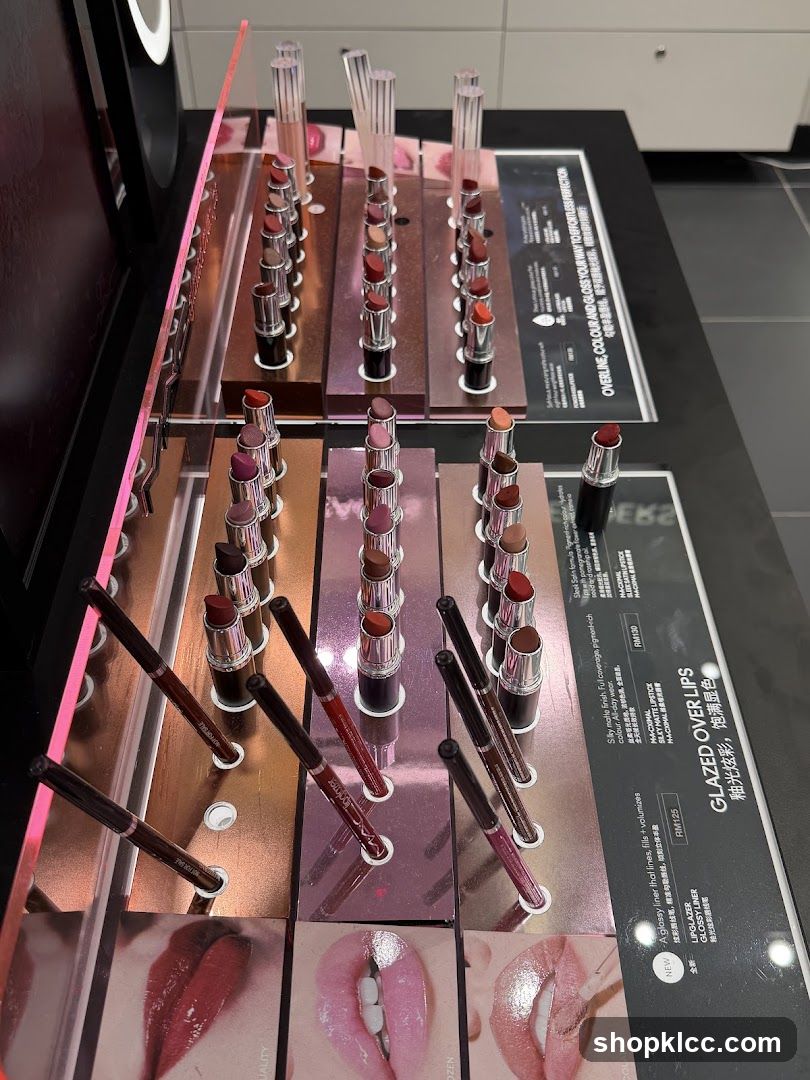 Lipstick and Lip Liner Display
