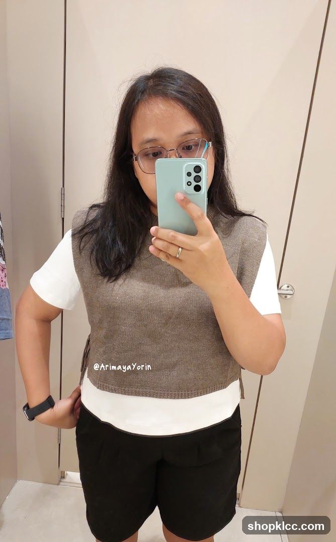 Woman in a fitting room