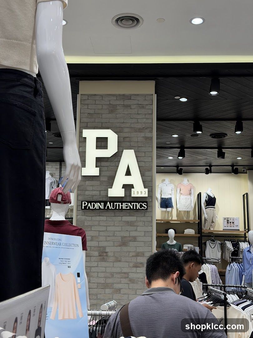 Padini Authentics Store Interior