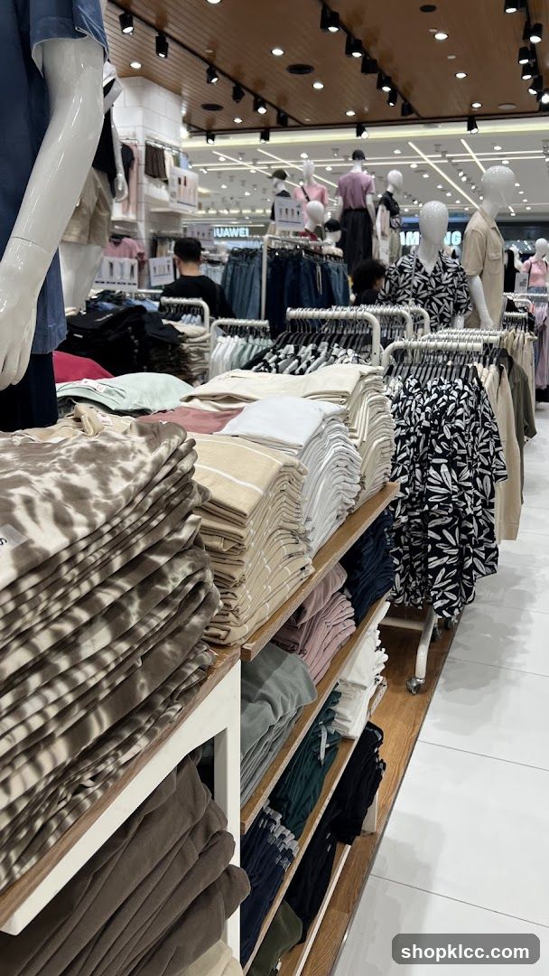 Clothing store interior