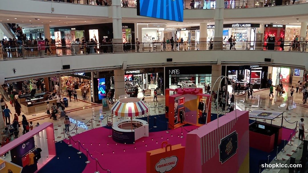 Shopping Mall Interior with Displays