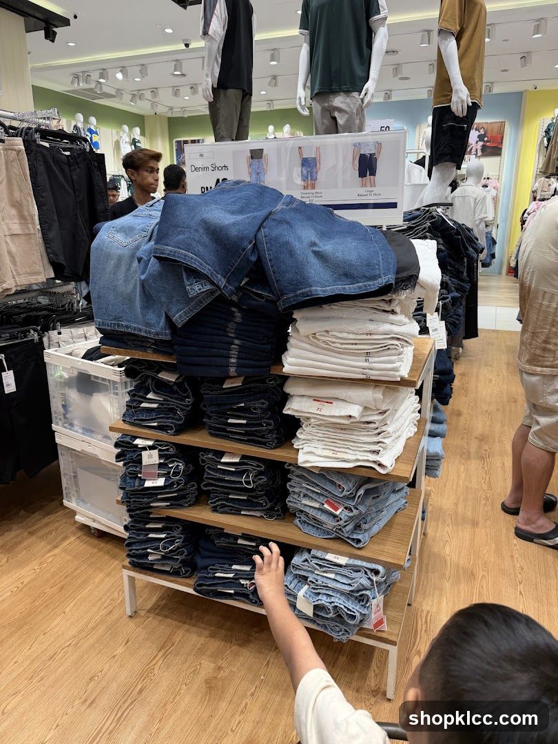 Denim Shorts Display