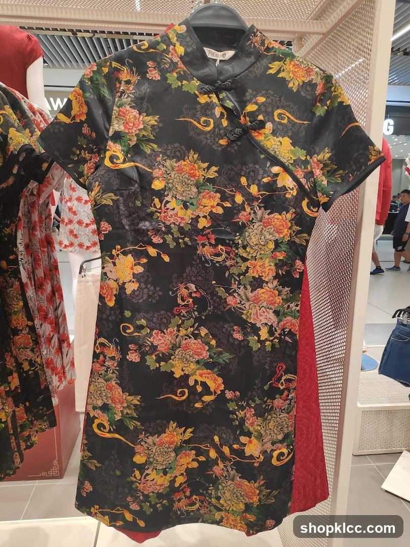 Floral Cheongsam Dress
