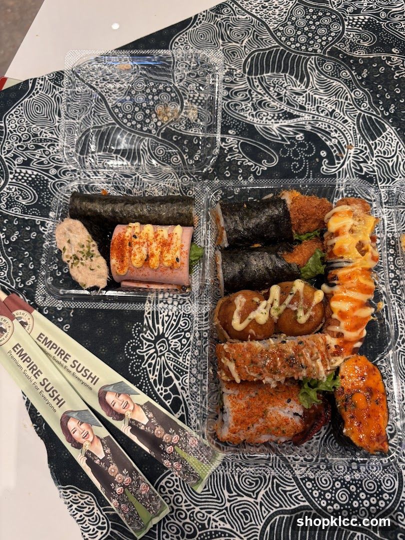 Sushi Platter and Chopsticks