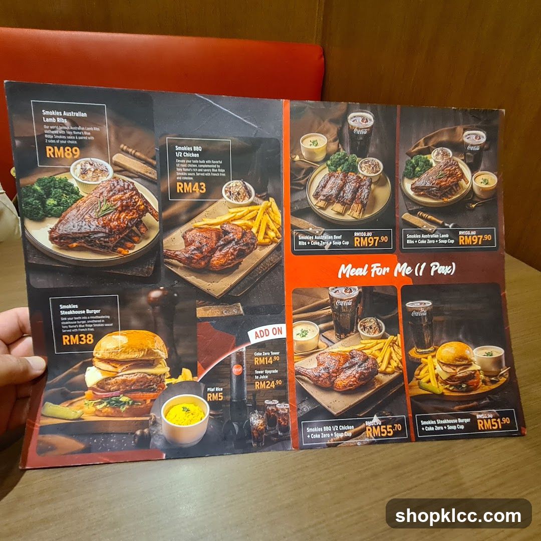 Smokies Menu